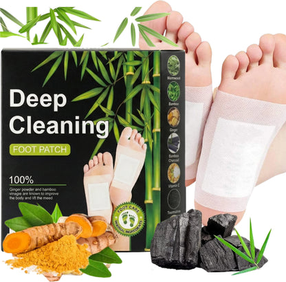 BAMBOO VINEGAR & TURMERIC FOOT PATCHES | OVERNIGHT DETOX