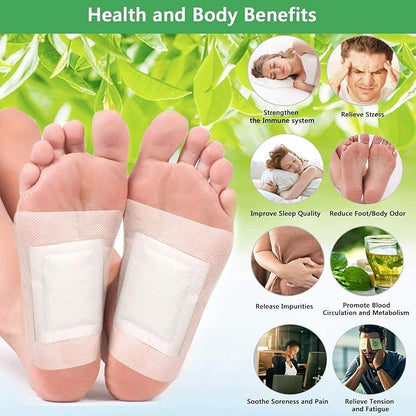 BAMBOO VINEGAR & TURMERIC FOOT PATCHES | OVERNIGHT DETOX