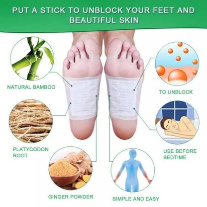 BAMBOO VINEGAR & TURMERIC FOOT PATCHES | OVERNIGHT DETOX