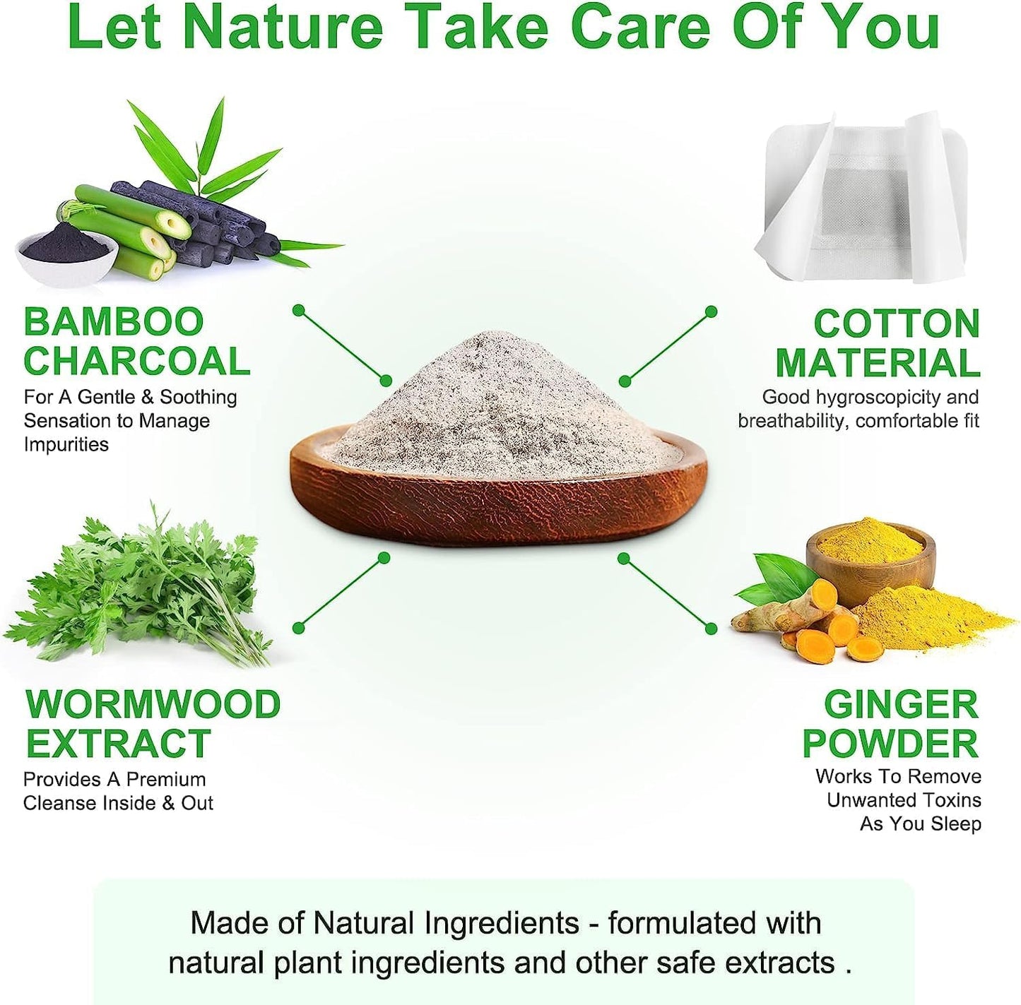 BAMBOO VINEGAR & TURMERIC FOOT PATCHES | OVERNIGHT DETOX