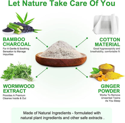 BAMBOO VINEGAR & TURMERIC FOOT PATCHES | OVERNIGHT DETOX
